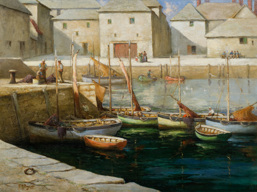 A Sunlit Harbour - Oil (KETKM: 132)