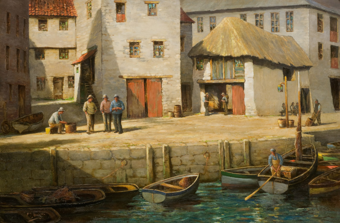 In Mevagissey Harbour, Cornwall - Oil (KETKM: 130)